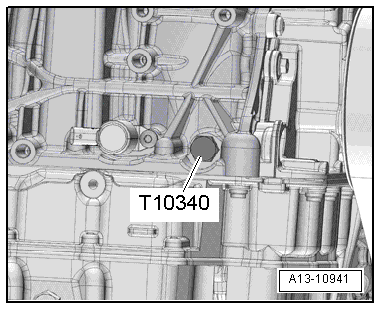 Removing and installing toothed belt, engine codes CHPA, CZDA