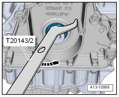 Renewing crankshaft oil seal - belt pulley end