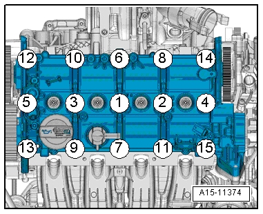 Removing and installing camshaft housing