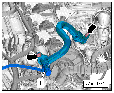 Removing and installing coolant pump