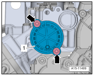 Removing and installing toothed belt, engine codes CHPA, CZDA