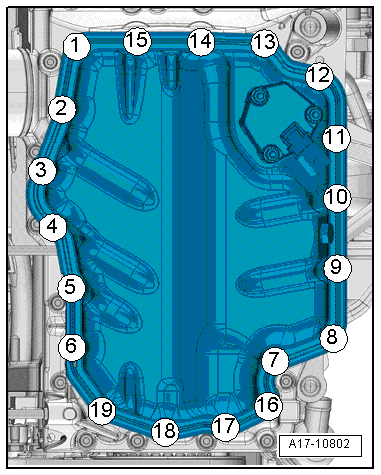 Removing and installing lower part of sump