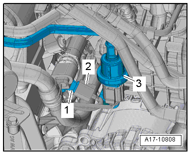 Removing and installing oil pressure switch for reduced oil pressure -F378-