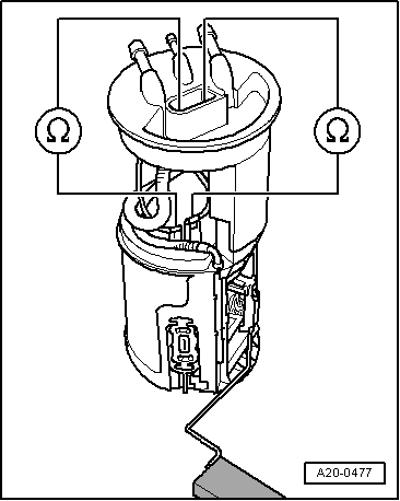Checking operation and power supply of fuel pump