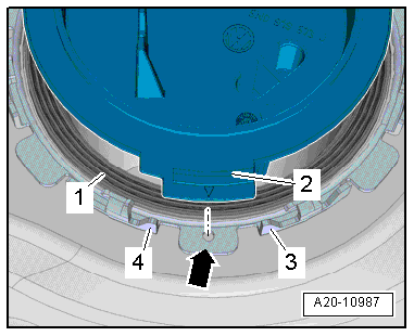 Removing and installing fuel delivery unit/fuel gauge sender, vehicles with front-wheel drive