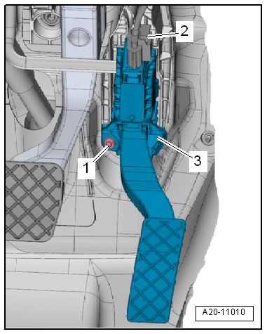 Removing and installing accelerator module -GX2-