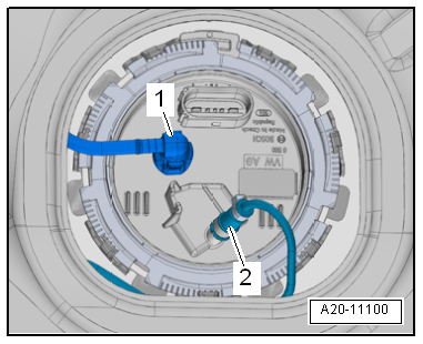 Checking fuel delivery rate, engine code CWVA