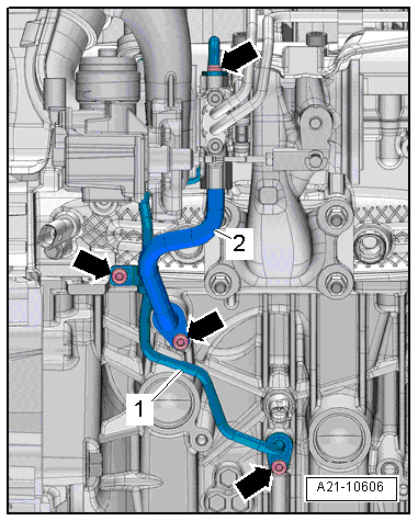 Removing and installing cylinder head