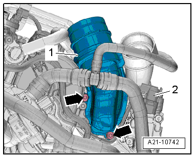 Removing and installing camshaft housing