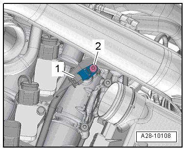 Removing and installing Hall sender -G40-
