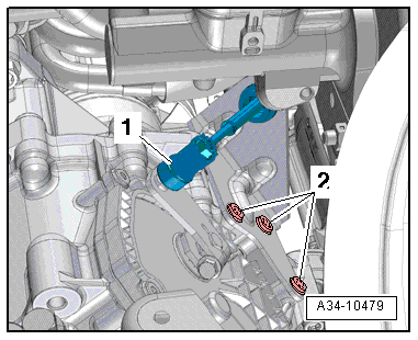 Removing gearbox, Golf 2013 ►, Golf Estate 2014 ►, Golf SV 2015 ►, vehicles with petrol engine 