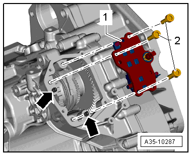 Removing and installing parking lock
