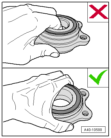 Removing and installing wheel bearing unit, multi-link suspension, four-wheel drive