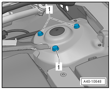 Removing and installing suspension strut