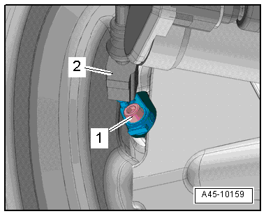 Removing and installing speed sensor on rear axle -G44-/-G46-, vehicles with front-wheel drive