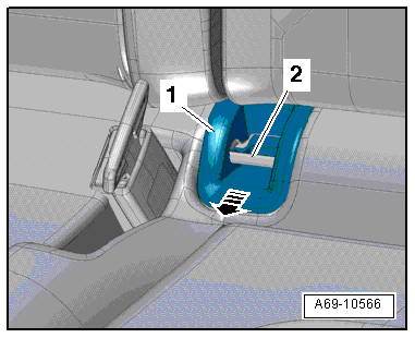 Removing and installing guide for ISOFIX child seat anchor