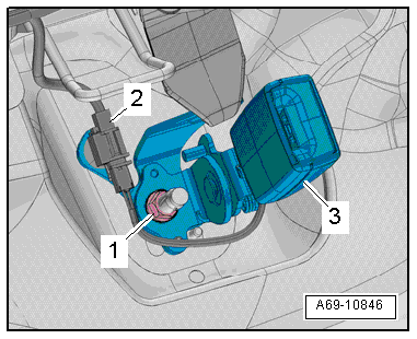 Removing and installing rear belt buckle