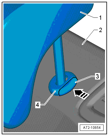 Removing and installing head restraint