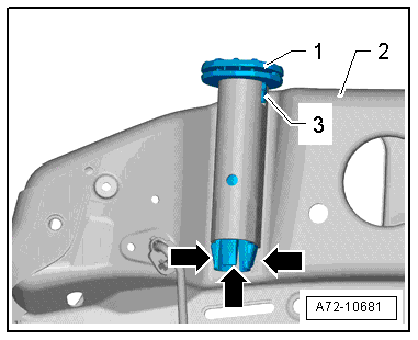 Removing and installing head restraint guide