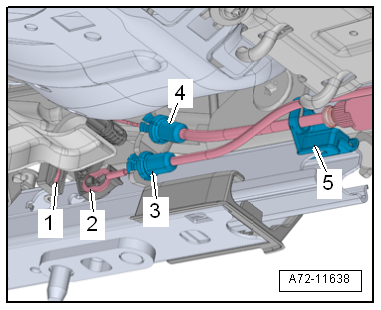 Removing and installing front backrest