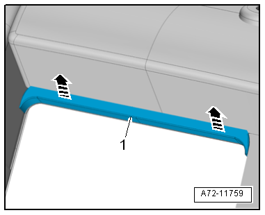 Removing and installing cover frame for through-loading aperture