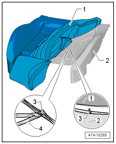 Separating seat pan cover from seat pan padding