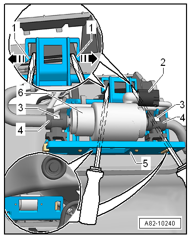 Removing and installing metering pump -V54-, Golf GTE