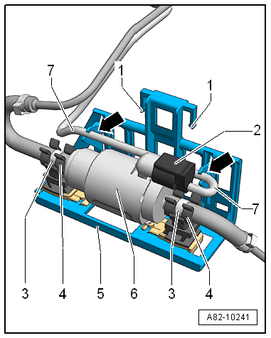 Removing and installing metering pump -V54-, Golf GTE