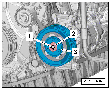 Removing and installing Denso belt pulley