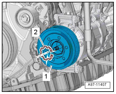 Removing and installing Denso belt pulley
