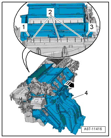 Removing and installing air distribution housing