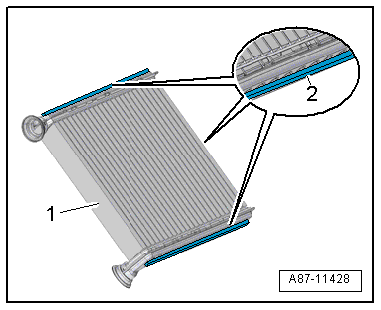 Removing and installing Denso heat exchanger, LHD vehicles