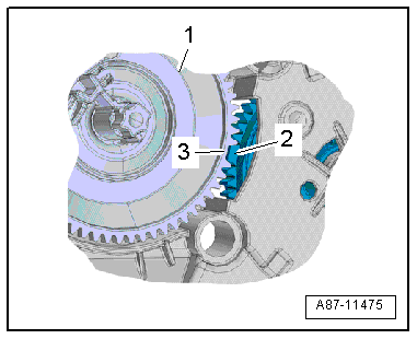 Removing and installing front air distribution flap actuation unit, Climatronic