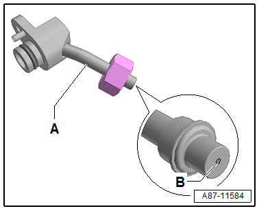 Refrigerant line with restrictor