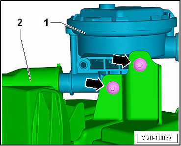 Removing and installing tank pressure sensor -G400