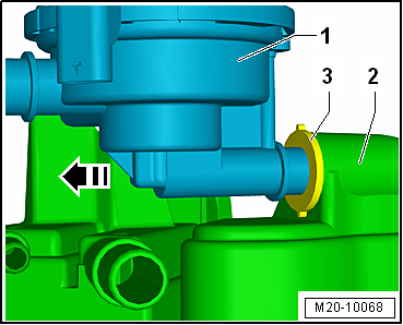 Removing and installing tank pressure sensor -G400