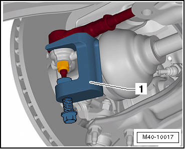 Removing and installing track rod