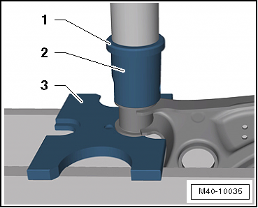 Renewing front bonded rubber bush for lower suspension link