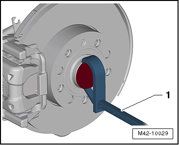 Removing and installing wheel bearing unit, multi-link suspension, front-wheel drive