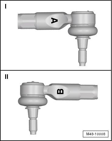 Removing and installing track rod