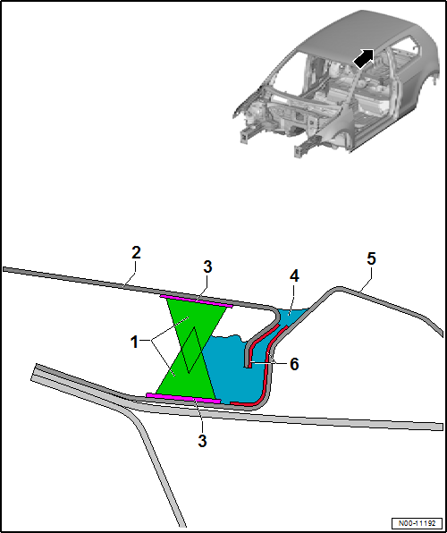 Pre-treatment of bonded surfaces when renewing laser-welded roofs