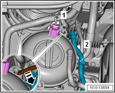 Removing and installing engine mountings