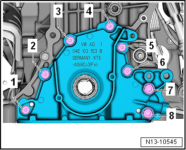 Assembly overview - sealing flange, belt pulley end