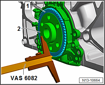 Removing and installing sealing flange on gearbox side