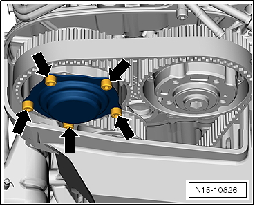 Removing and installing toothed belt, engine codes CHPA, CZDA