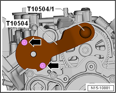 Removing and installing camshaft housing