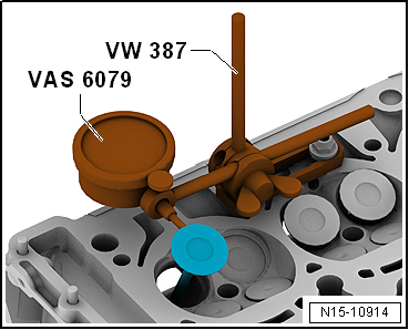 Checking valve guides