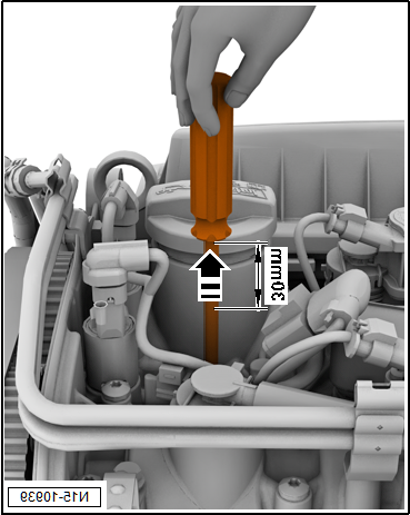 Removing and installing toothed belt, engine codes CHPA, CZDA