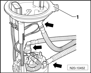 Checking fuel delivery rate, engine code CWVA