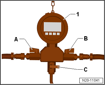 Checking fuel delivery rate, engine code CWVA